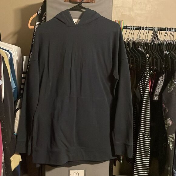 Lululemon Cut Above Graphic Hoodie Expression Sz 6 Black 658 - Picture 4 of 8